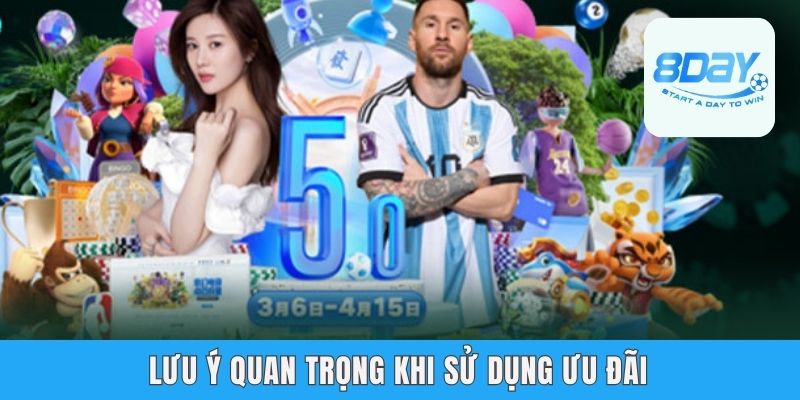 Lưu ý quan trọng khi sử dụng ưu đãi